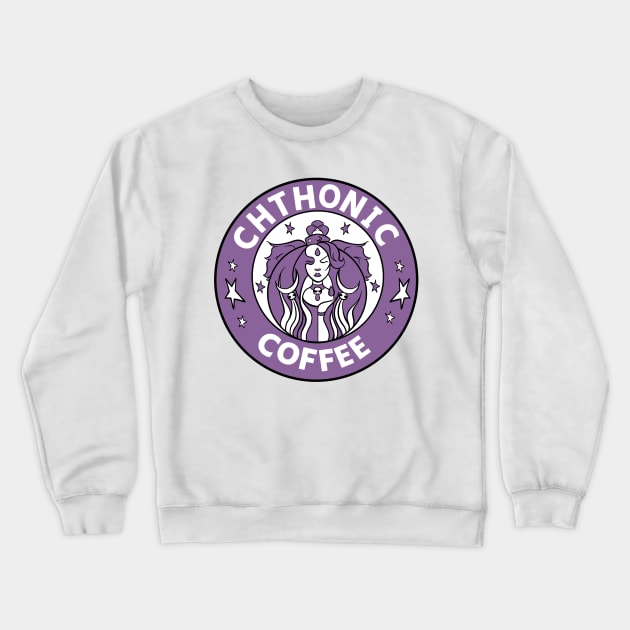 HADES Chthonic Coffee - Nyx Purple Crewneck Sweatshirt by Kemvee